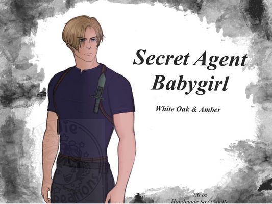 “Secret Agent Babygirl” Soy Candle PREORDER